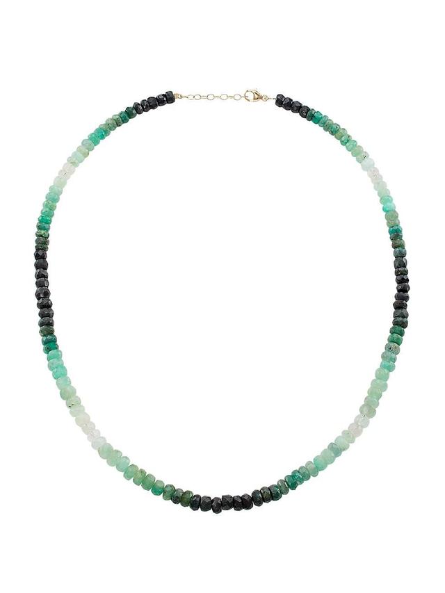 Womens Arizona Emerald Beaded Necklace Product Image