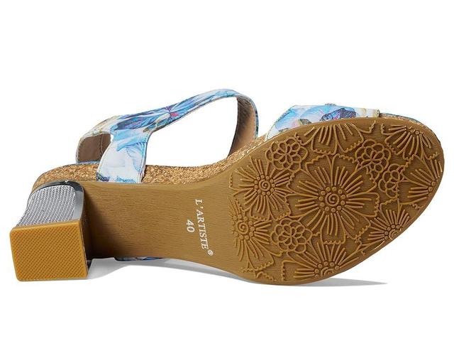 LArtiste by Spring Step Illuminated Sandal | Womens | Blue Multicolor | Size EU 40 / US 9 | Heels | Sandals | Ankle Strap Product Image