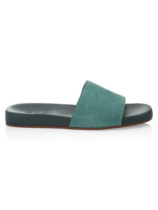 Mens Suede Slide Sandals Product Image