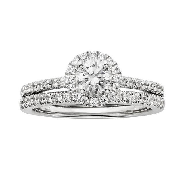 IGL Certified Diamond Engagement Ring Set in 14k White Gold (1 ct. T.W.), Womens, Size: 7 Product Image