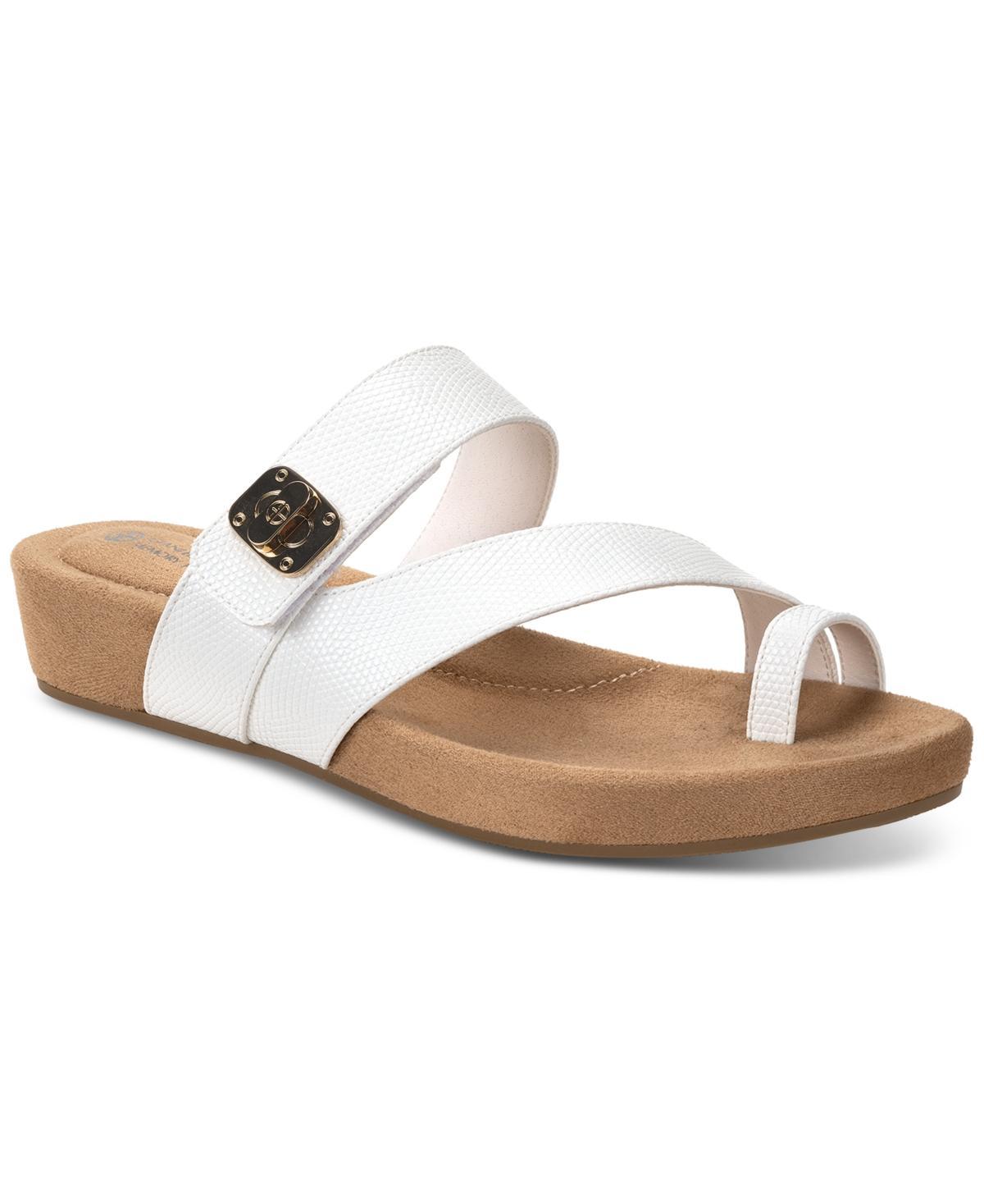 Giani Bernini Womens Rilleyy Memory Foam Footbed Flat Sandals, Created for Macys Product Image