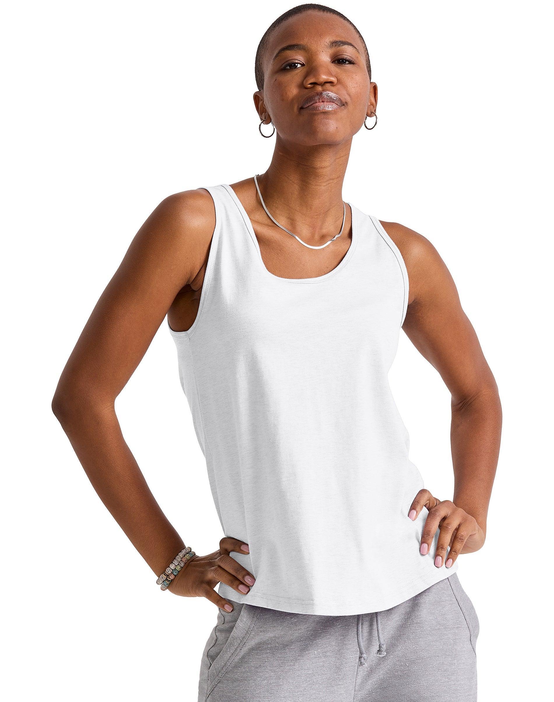 Hanes Originals Womens Cotton Tank Top Solar Ice XS Product Image