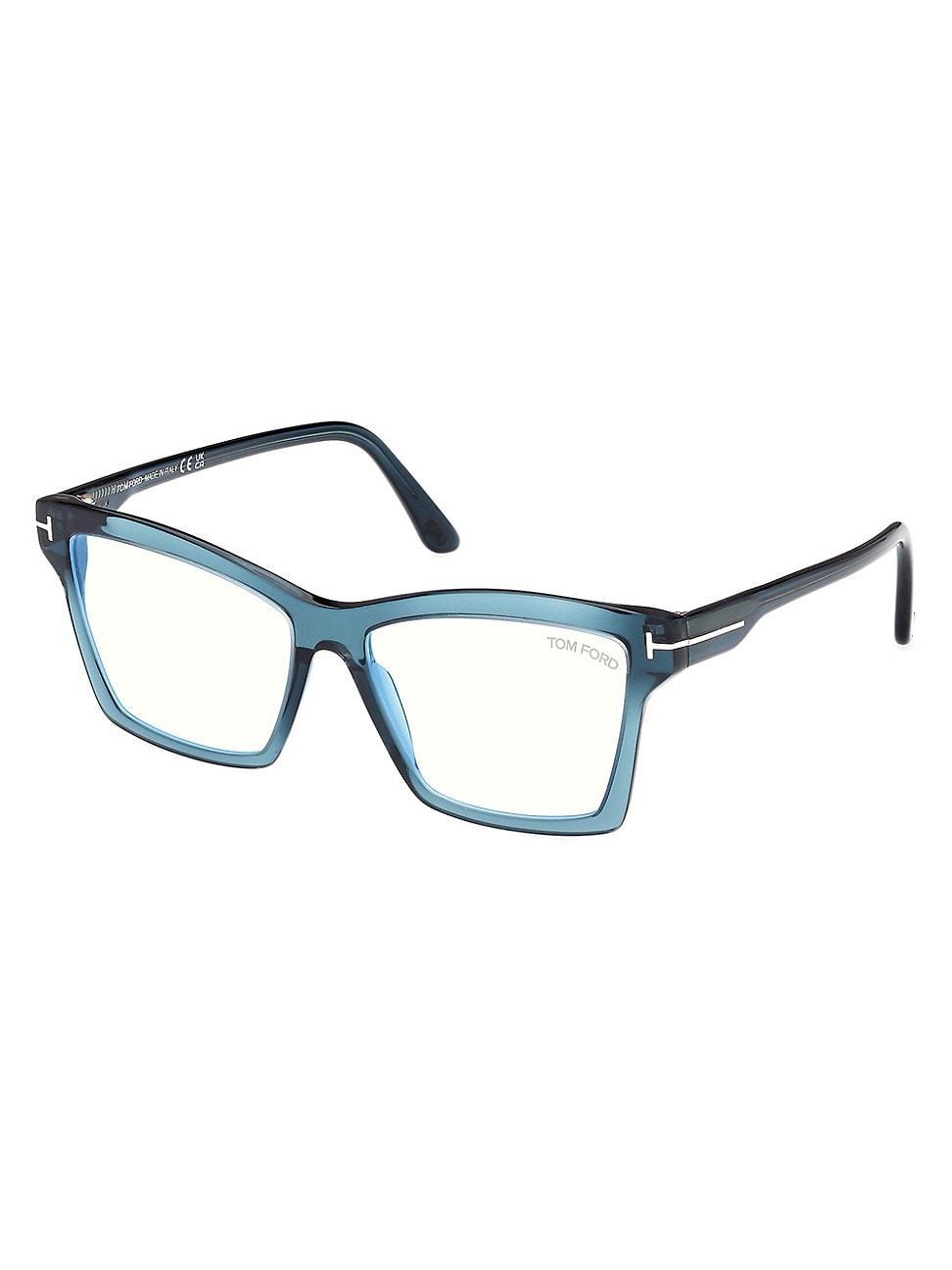 Men's Acetate Square Blue-Block Frames Product Image