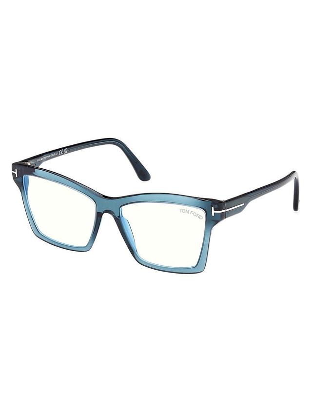 Men's Acetate Square Blue-Block Frames Product Image