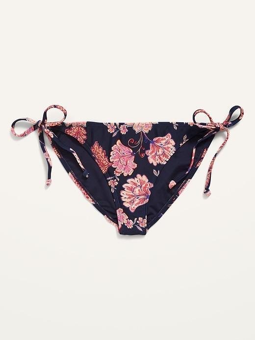 Low-Rise String Bikini Swim Bottoms Product Image