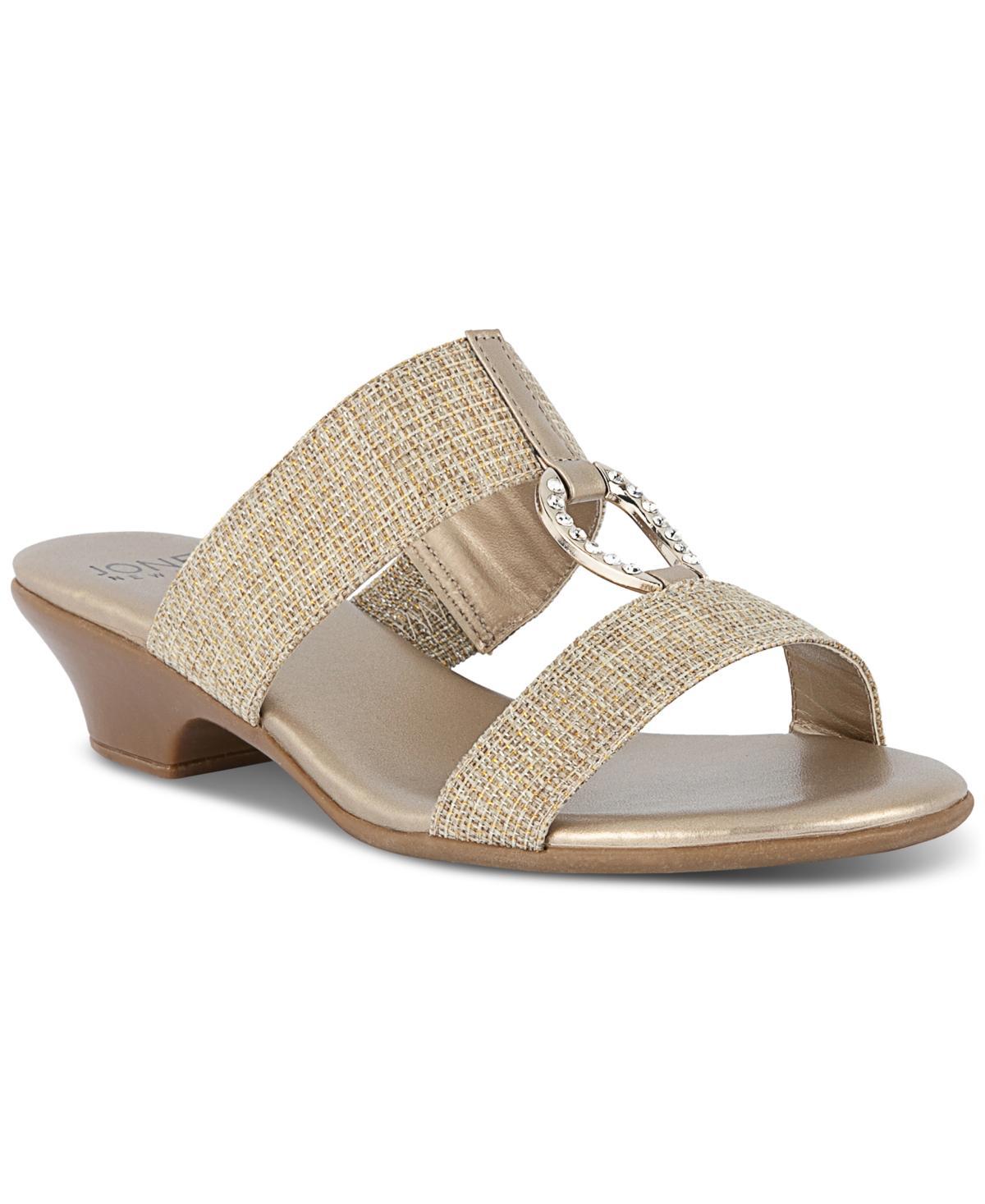 Jones New York Womens Eanna Ornamented Double Band Dress Sandals Product Image