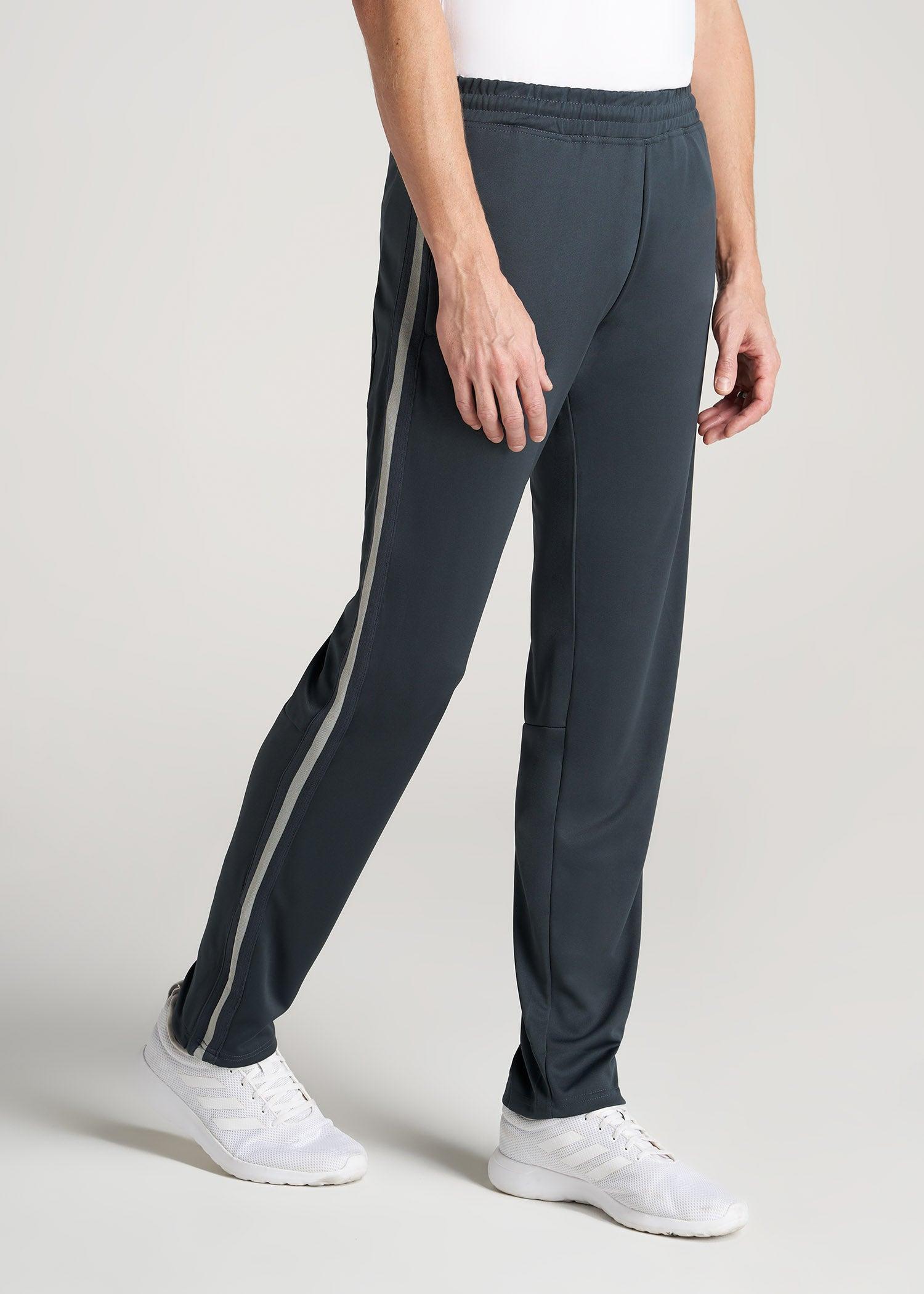 Athletic Stripe Pants for Tall Men in Storm Grey Stripe Male Product Image