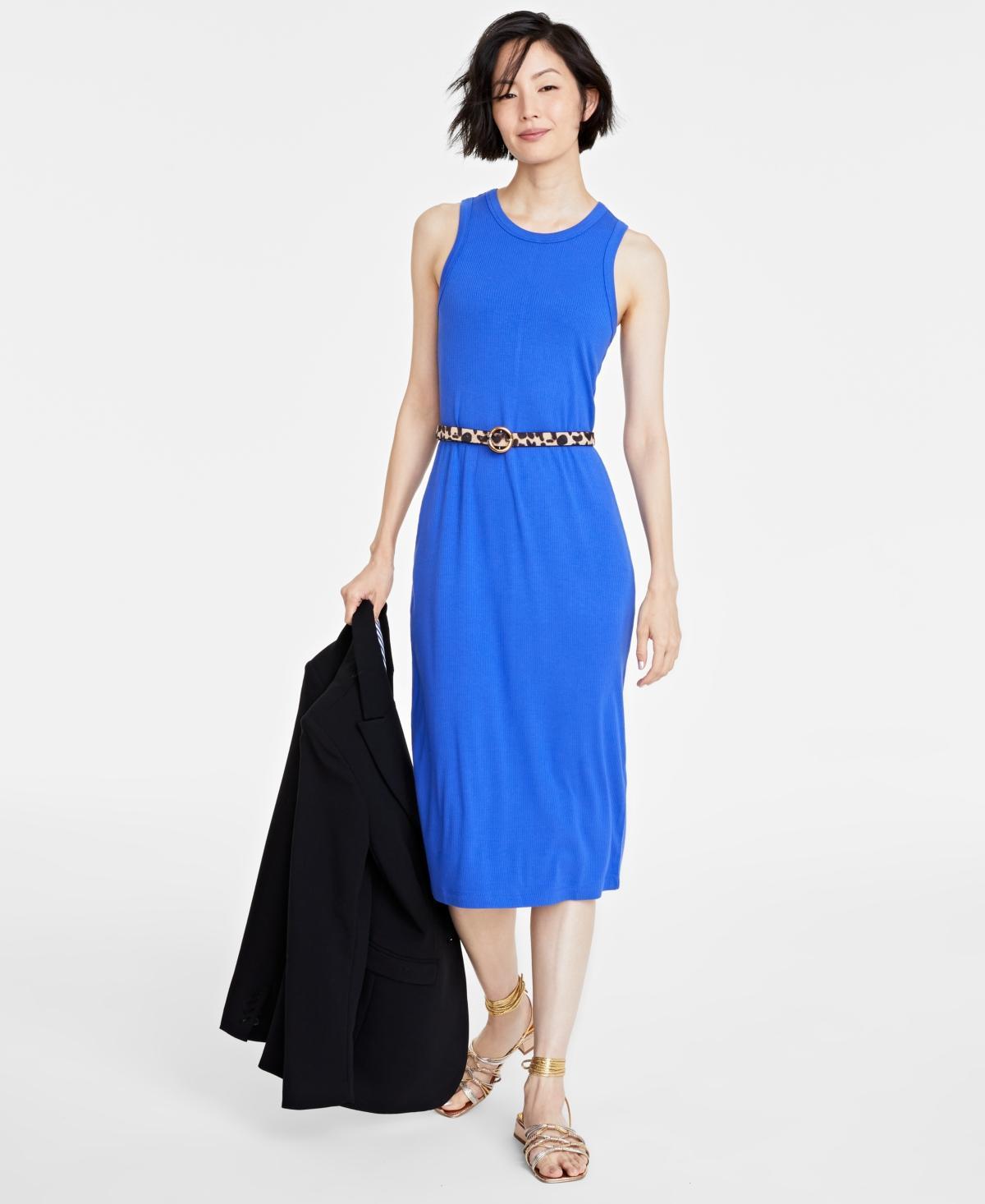 On 34th Womens Rib-Knit Midi Tank Dress, Created for Macys Product Image