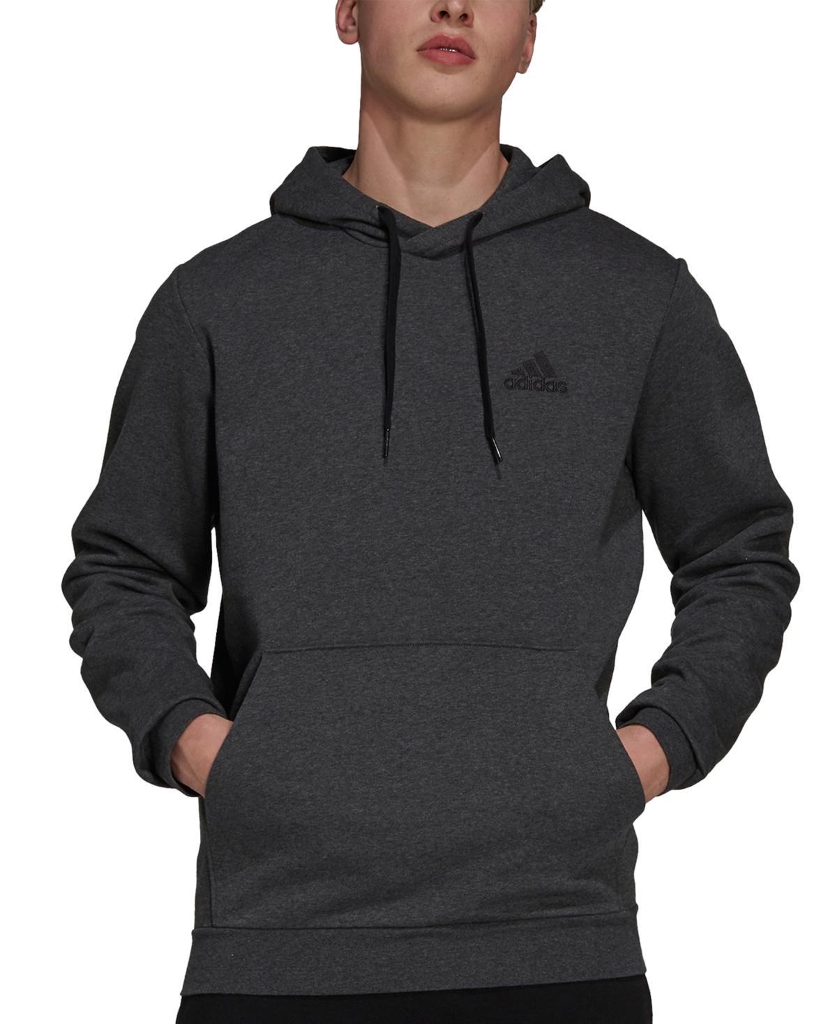 Mens adidas Feel Cozy Pullover Fleece Hoodie Red Product Image