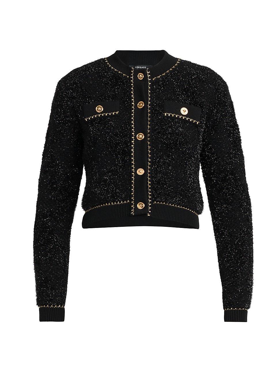 Womens Medusa Icon Wool-Blend Cardigan Product Image