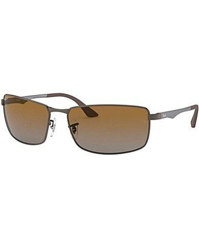 FERRAGAMO 60mm Gradient Rectangular Sunglasses Product Image