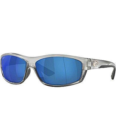 Costa Mens 6S9020 Saltbreak Mirrored 65mm Rectangle Polarized Sunglasses Product Image