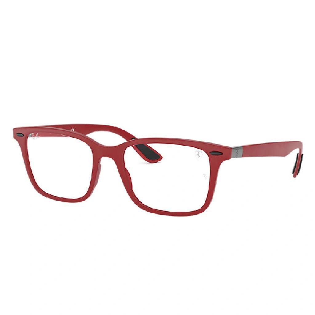 RAY BAN Rb7144m Scuderia Ferrari Collection Eyeglasses Red Frame Clear Lenses 53-18 Product Image