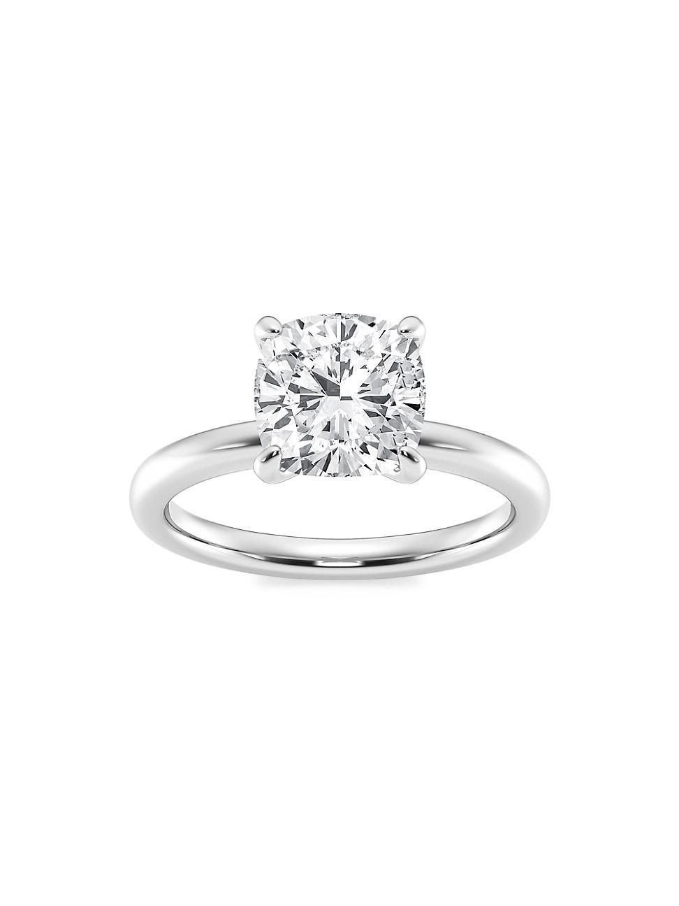 Womens Platinum & Cushion-Cut Lab-Grown Diamond Solitaire Ring/0.50-5.00 TCW Product Image