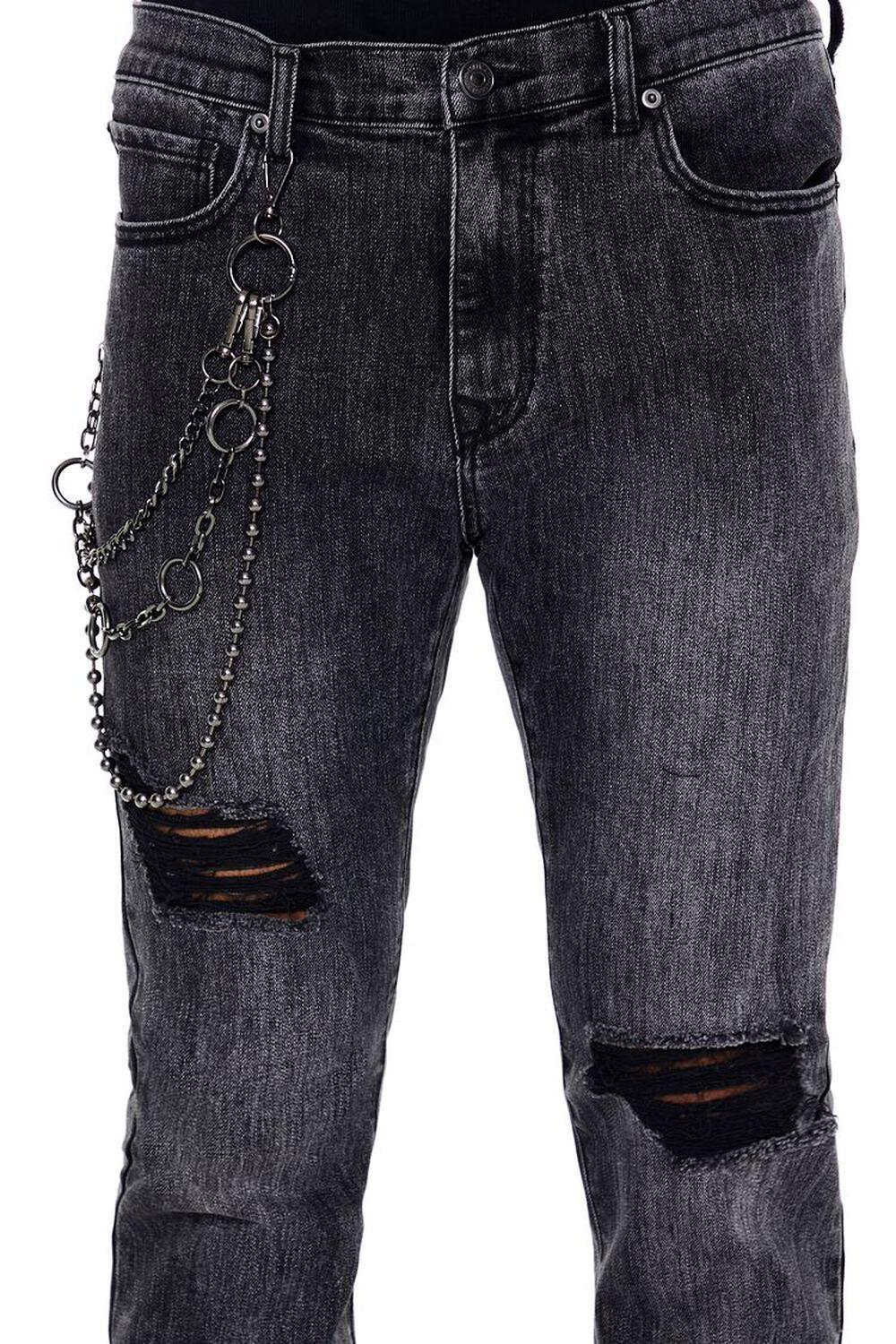 Wallet Chain Slim-Fit Jeans | Forever 21 Product Image