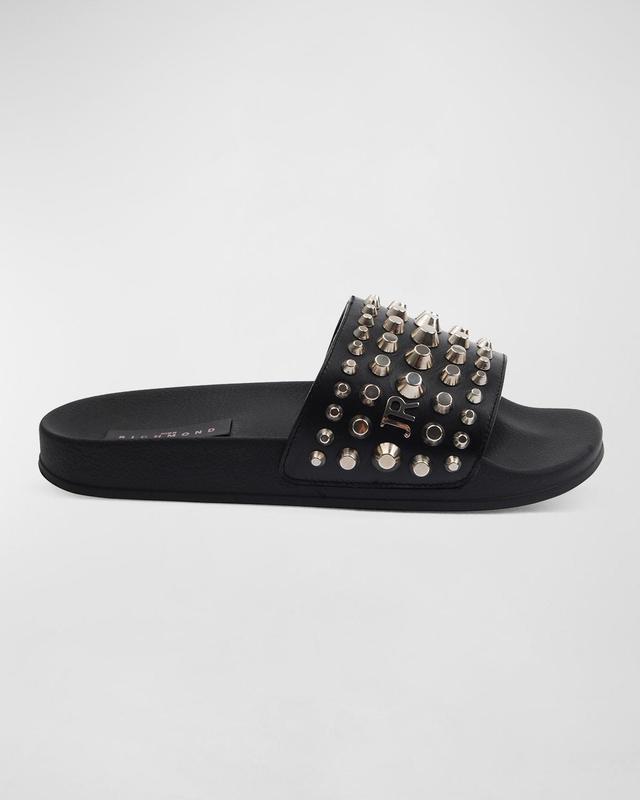 Mens Studded Pool Slide Sandals Product Image