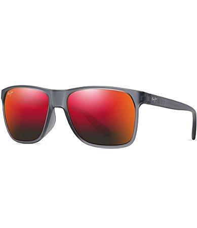 Maui Jim Mens Pailolo PolarizedPlus2 58.5mm Rectangle Mirrored Sunglasses Product Image