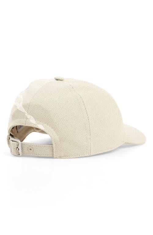 BURBERRY Ekd Jacquard Twill Adjustable Baseball Cap In Hunter Product Image