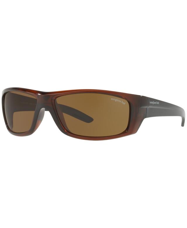 Sunglass Hut Collection Polarized Sunglasses , HU2007 63 Product Image