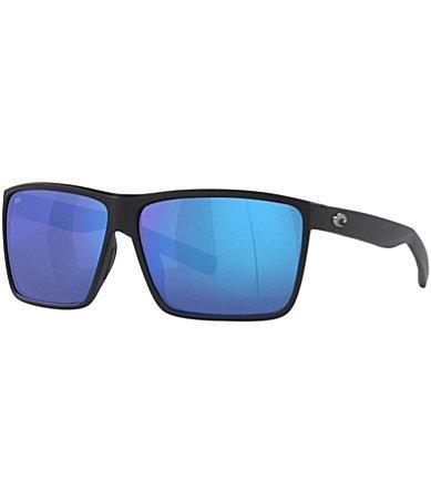 Costa Mens 6S9018 Rincon Mirrored 63mm Rectangle Polarized Sunglasses Product Image