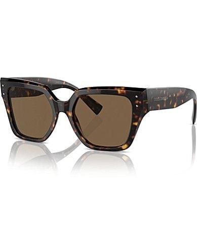 Dolce  Gabbana Womens DG4471F 52mm Havana Square Sunglasses Product Image