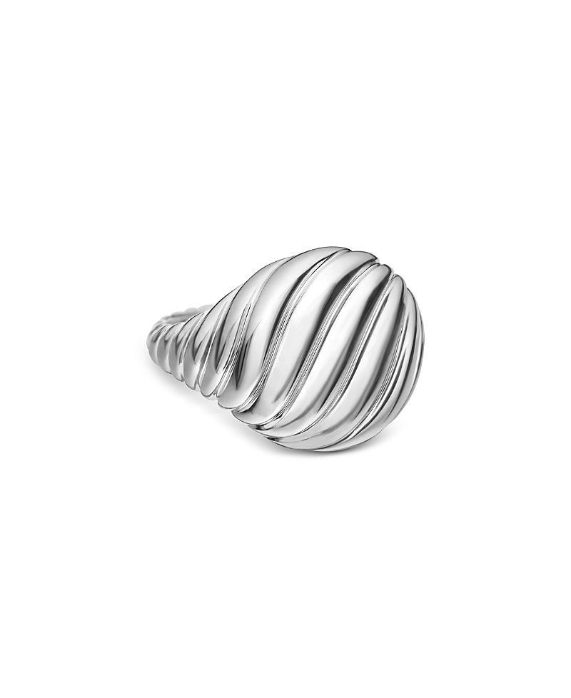 David Yurman Sterling Silver Sculpted Cable Pinky Ring Product Image