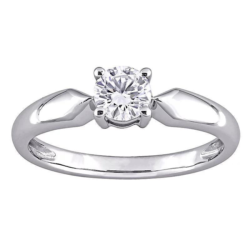 Stella Grace 14k White Gold 1/2 Carat T.W. Lab-Created Moissanite Solitaire Ring, Womens Product Image