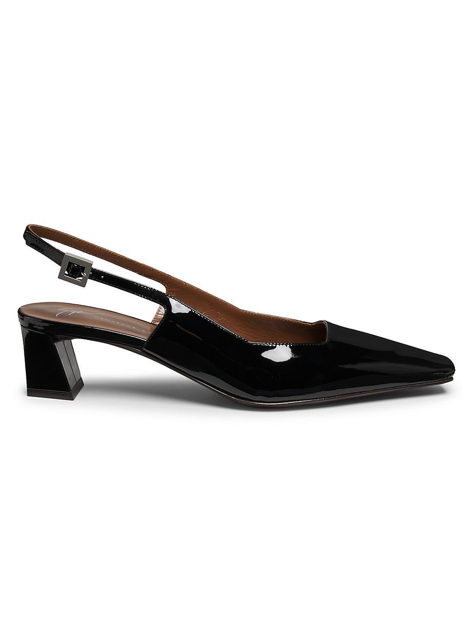 Womens Brenda 45MM Patent Leather Slingback Pumps Product Image