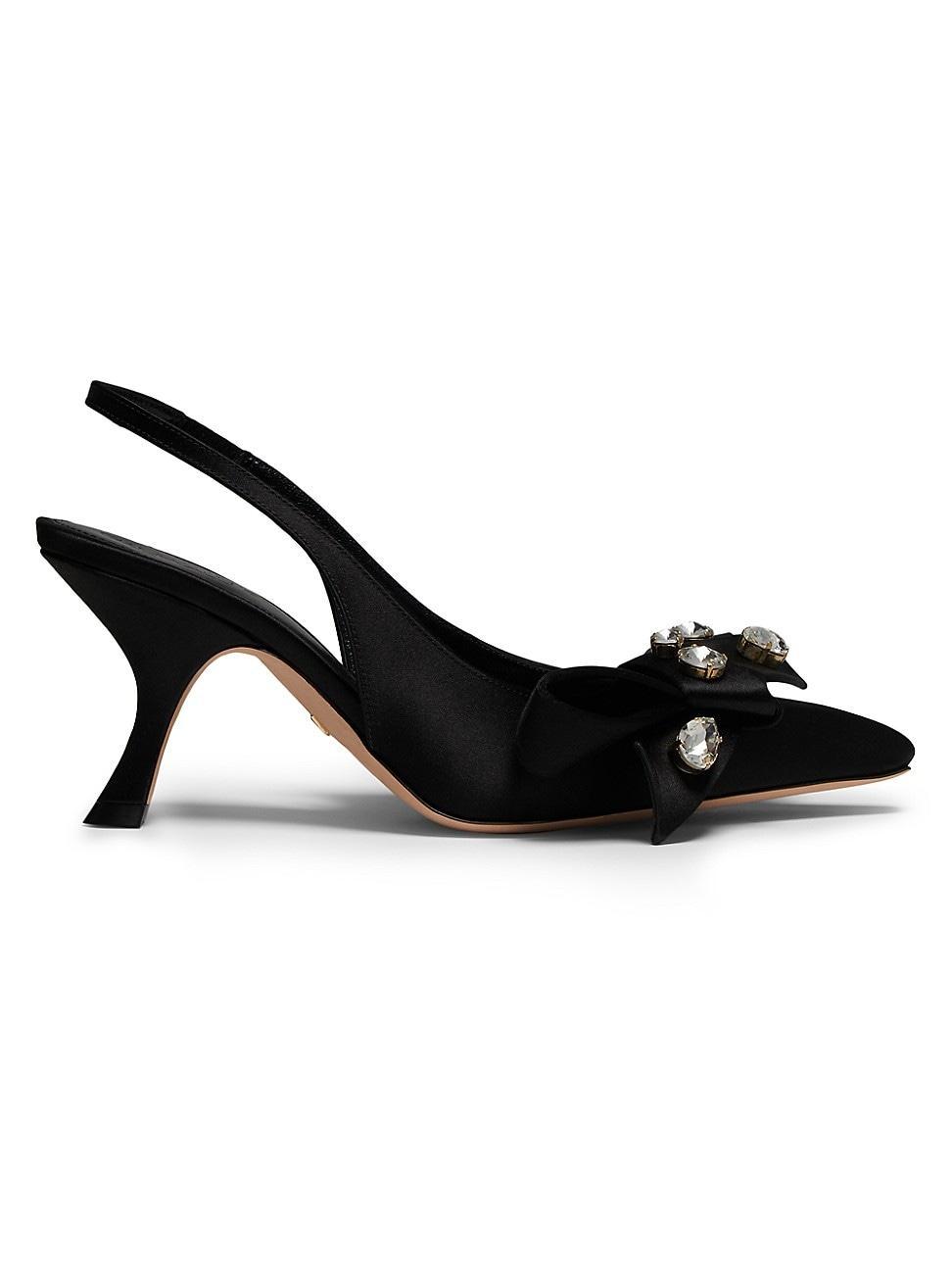 Womens Embellished Leather Pumps Product Image