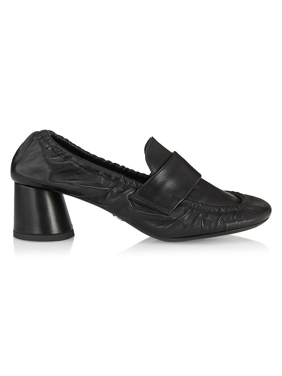 Womens 50MM Leather Loafer Pumps Product Image