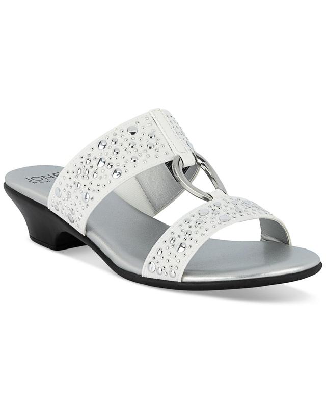 Jones New York Womens Eanna Ornamented Double Band Dress Sandals Product Image