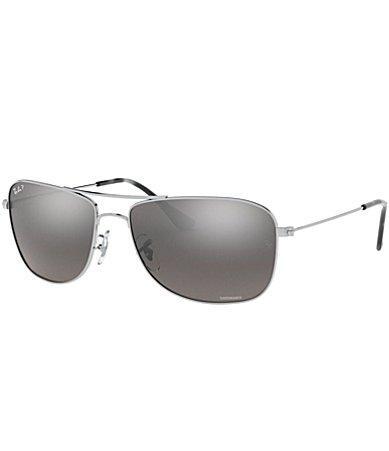 DOLCE & GABBANA Dolce And Gabbana Dark Grey Rectangular Ladies Sunglasses Dg6187 309487 53 In Blue Product Image