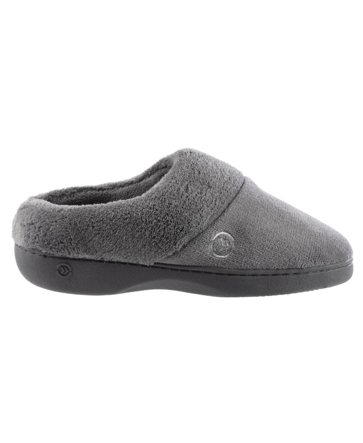 isotoner Mixed Microterry Hoodback Womens Slippers Product Image