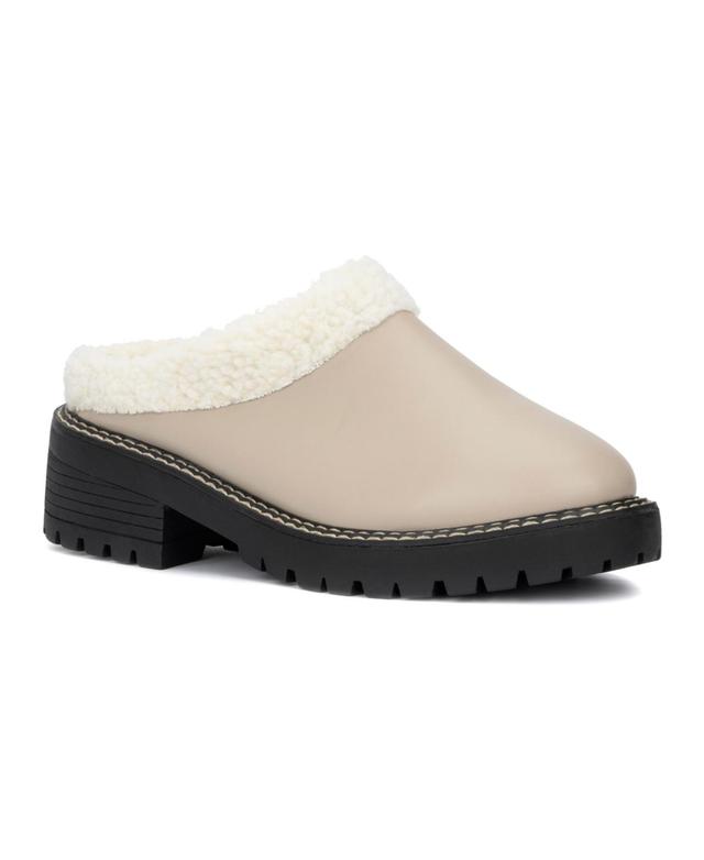 Olivia Miller Marleigh Womens Faux-Fur Clogs Product Image