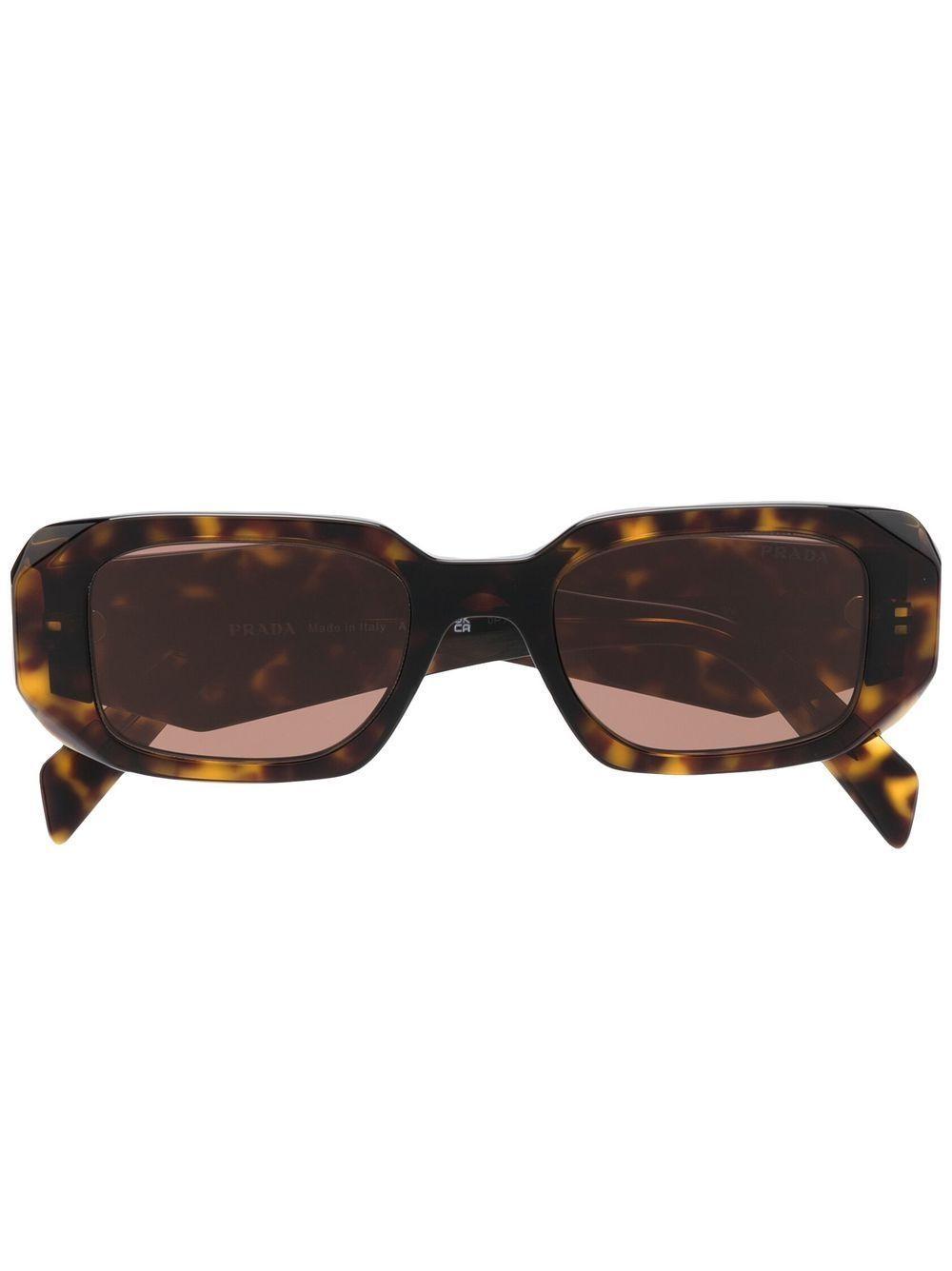 tortoiseshell-effect square-frame sunglasses product image