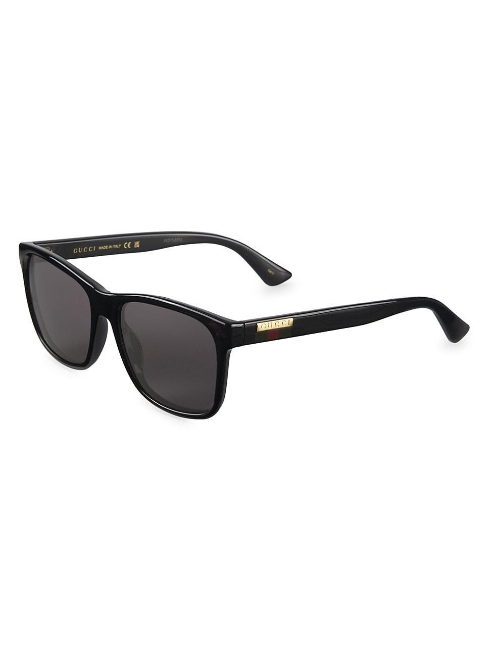 Mens Gucci Lines GG0746S 57MM Squared Sunglasses Product Image