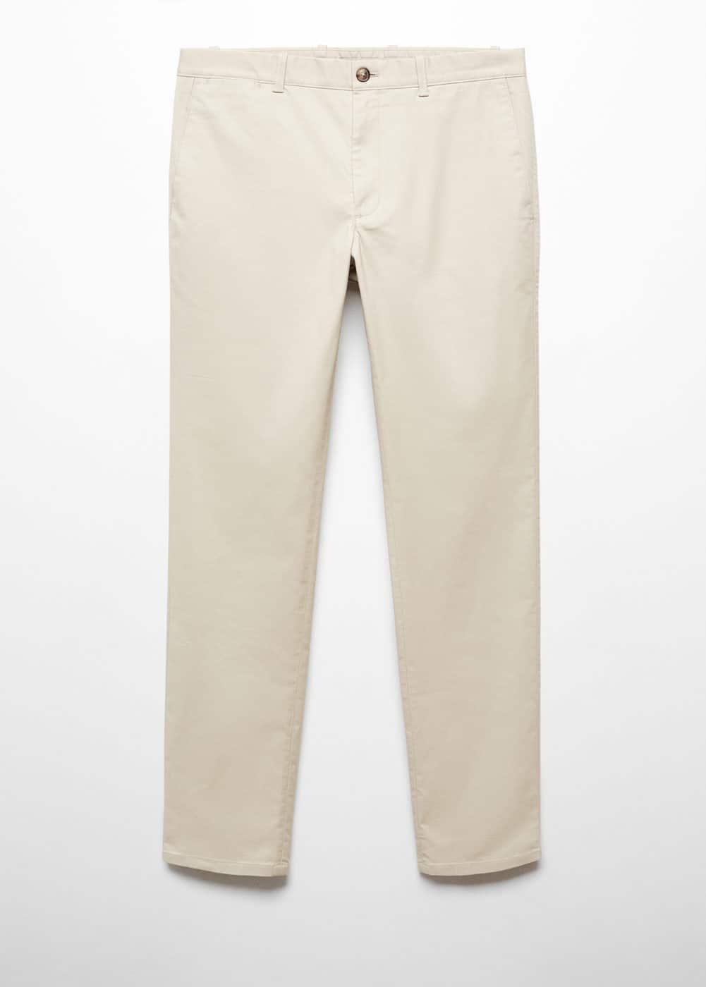 MANGO MAN - Slim fit serge chino trousers beigeMen Product Image