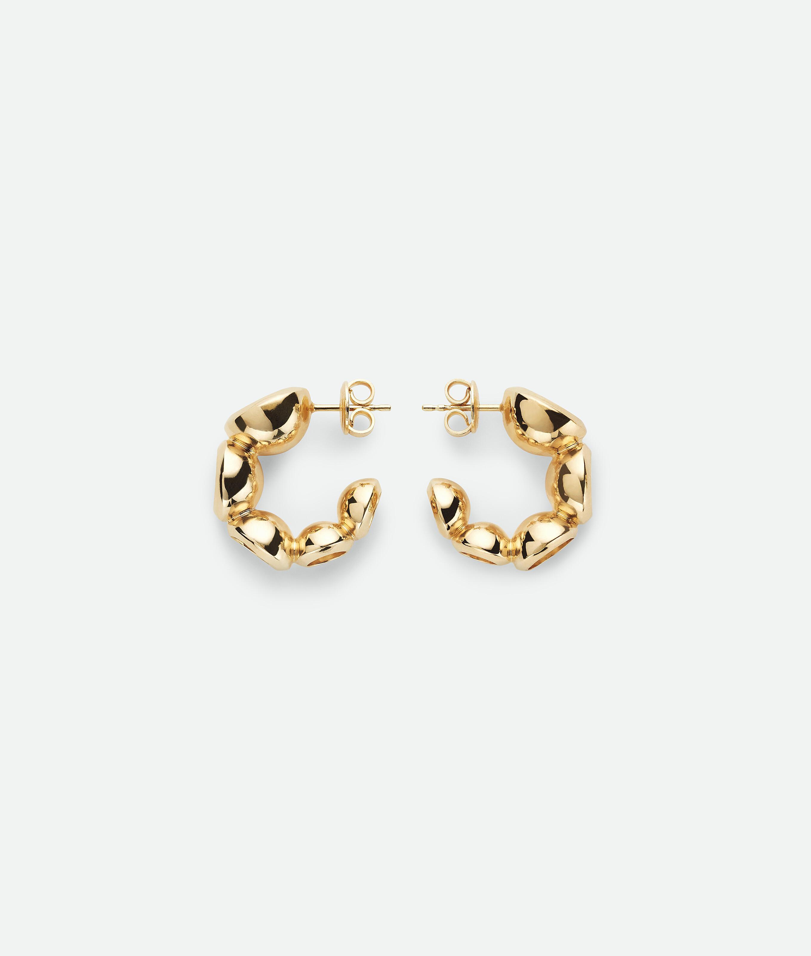 Women's Concave Hoop Earrings in Yellow gold Product Image