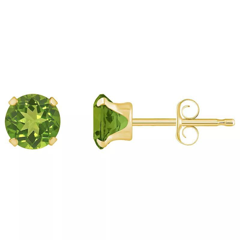 Macys Gemstone Stud Earrings in 10k Yellow Gold Product Image