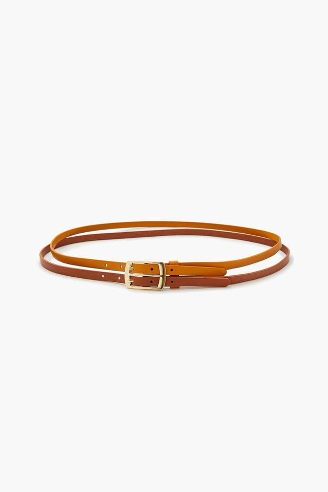 Faux Leather Dual-Strap Belt | Forever 21 Product Image