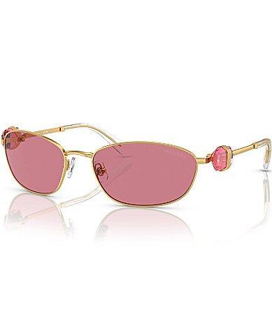 Swarovski Womens SK7010 59mm Oval Sunglasses Product Image