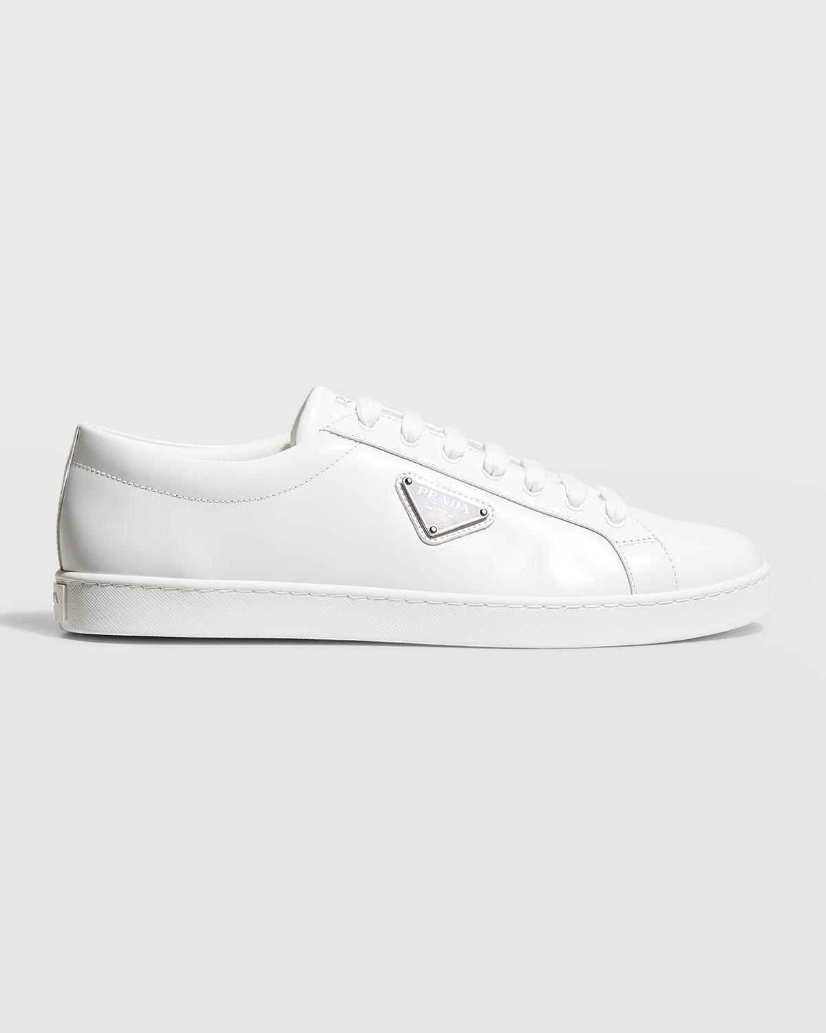 Mens Lane Spazzolato Leather Sneakers Product Image