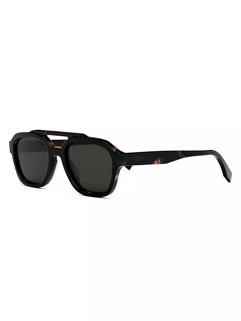 52MM Logo Acetate Sunglasses Product Image