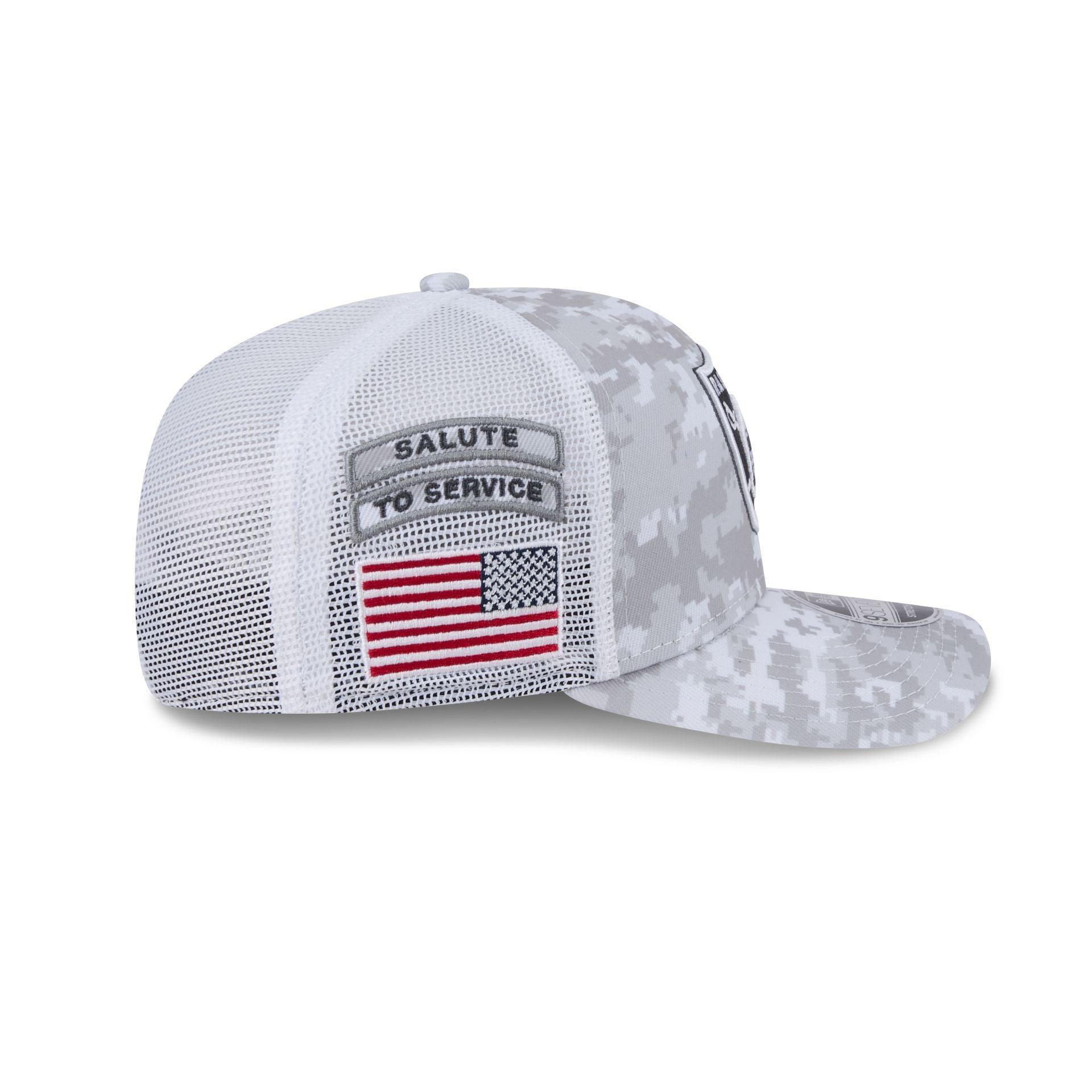 Las Vegas Raiders 2024 Salute to Service 9SEVENTY Trucker Hat Male Product Image