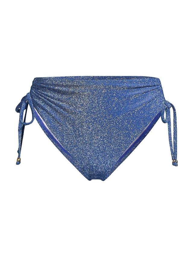 Womens Shimmer Ruched Bikini Bottom Product Image