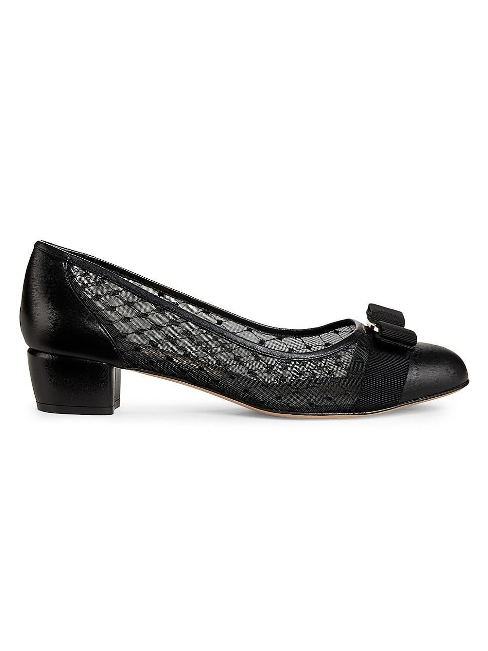 Womens Vara Mesh 25MM Leather Pumps Product Image