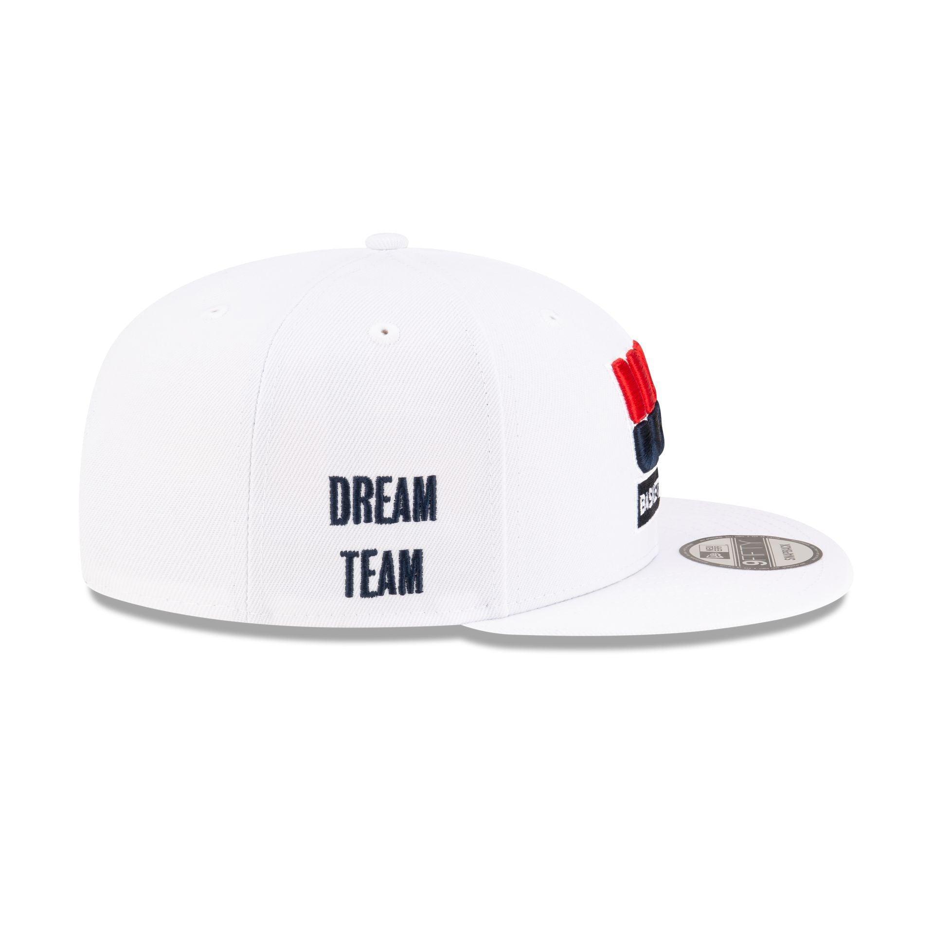 USA Basketball Wordmark Optic White 9FIFTY Snapback Hat Male Product Image