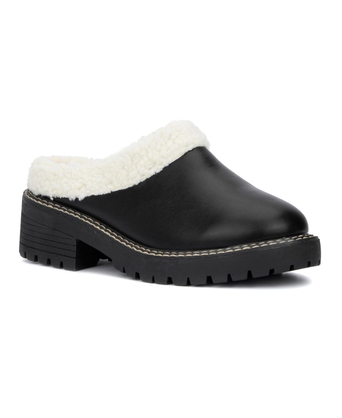 Olivia Miller Marleigh Womens Faux-Fur Clogs Product Image