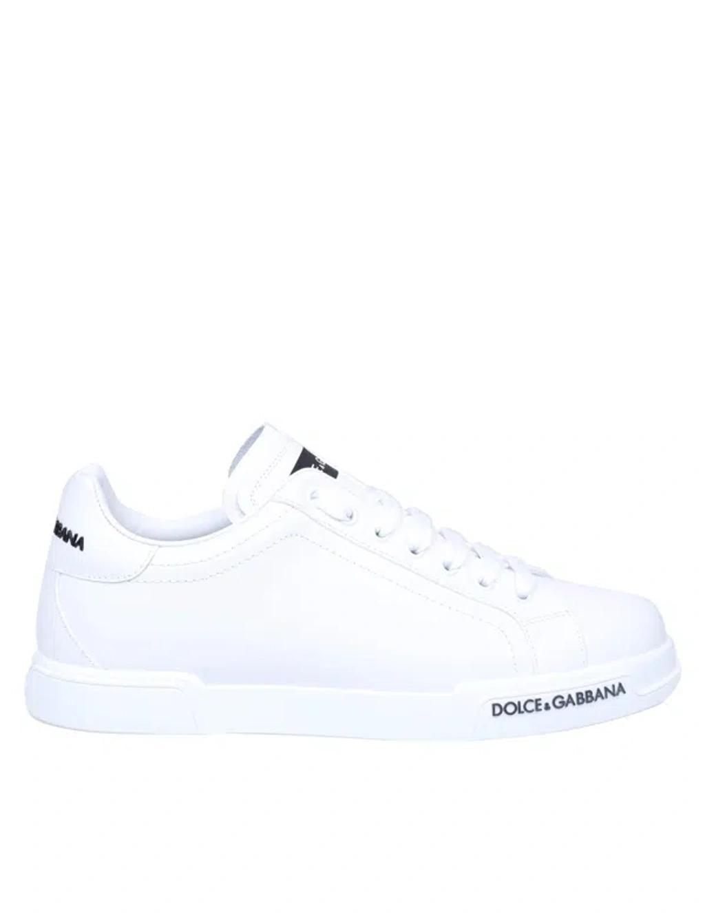 Portofino Sneakers In White Leather Product Image