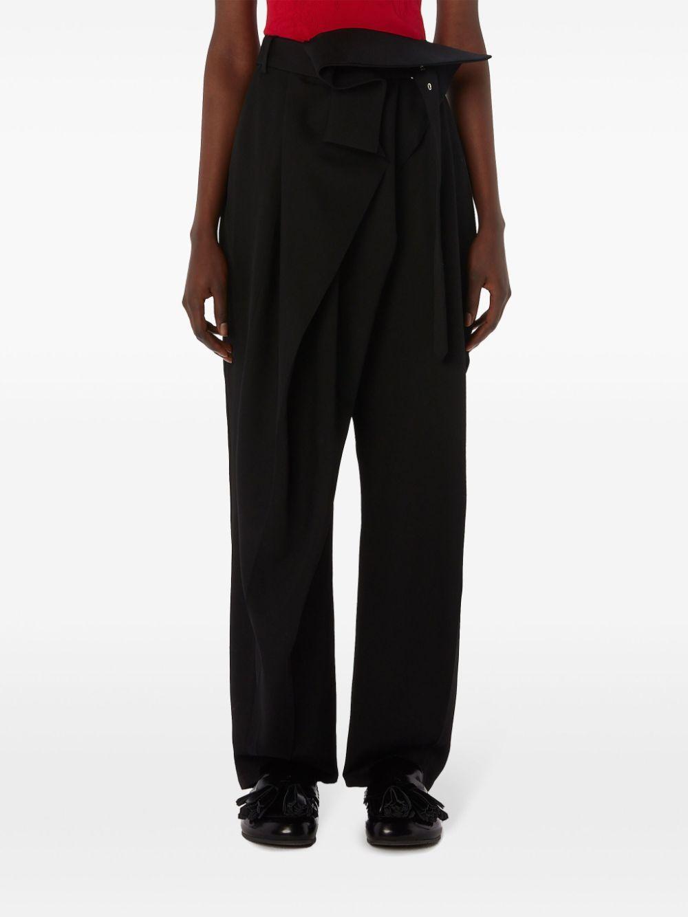 belted draped trousers Product Image